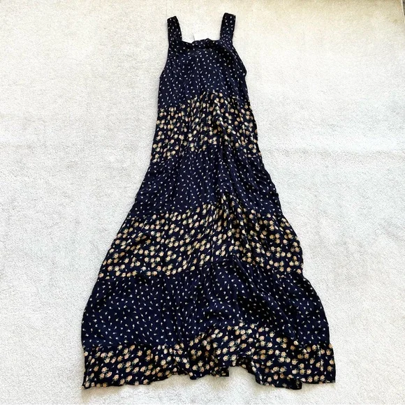 GO SOFTLY DITSY FLORAL MIDI/MAXI DRESS SMALL BOHO PRAIRIE COTTAGECORE FEMININE - Picture 2 of 9